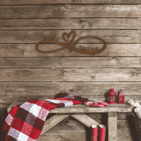 Personalized  Infinity Couples Wall Art